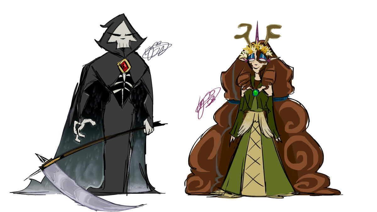 The Grim Reaper and Mother Nature